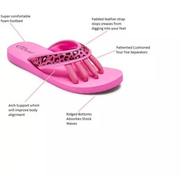 Pedi Couture Toe Separator Sandals for Women- Pedicure/Yoga sandal-Arch Support - Picture 5 of 5